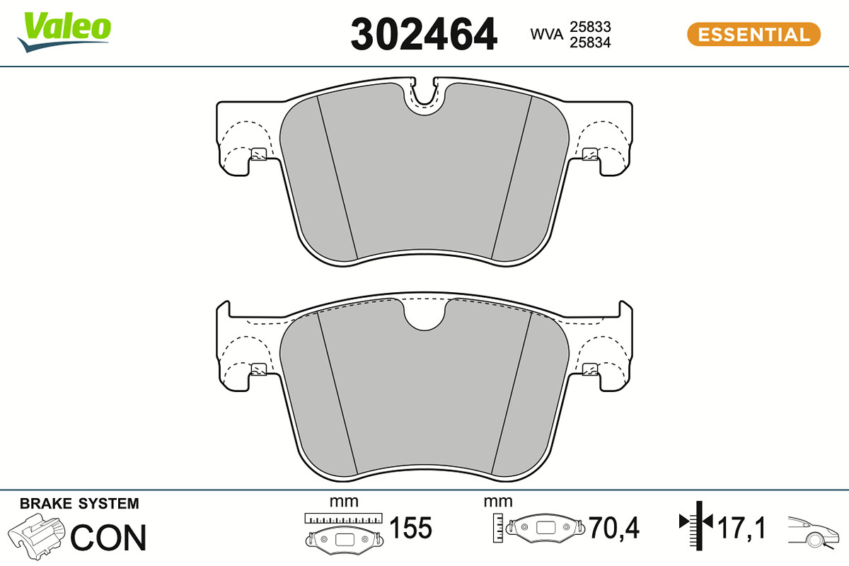 BRAKE PADS FIRST PEUG 308 CITRO-N C4 FR
